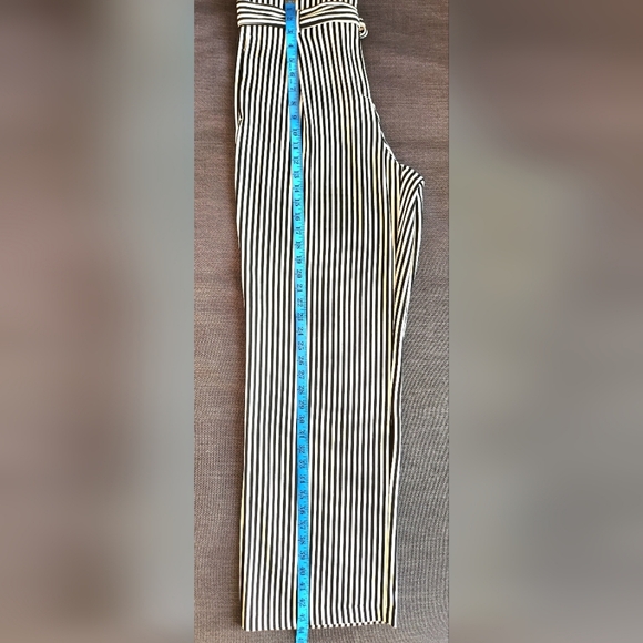 Dynamite High Waisted Wide-Leg Black & White Striped Pants Size Large - Picture 10 of 12